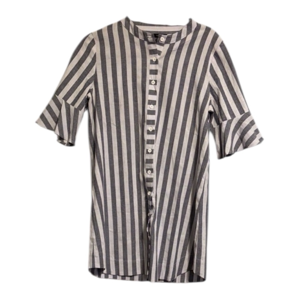 Striped Gray Mini Dress or longer blouse